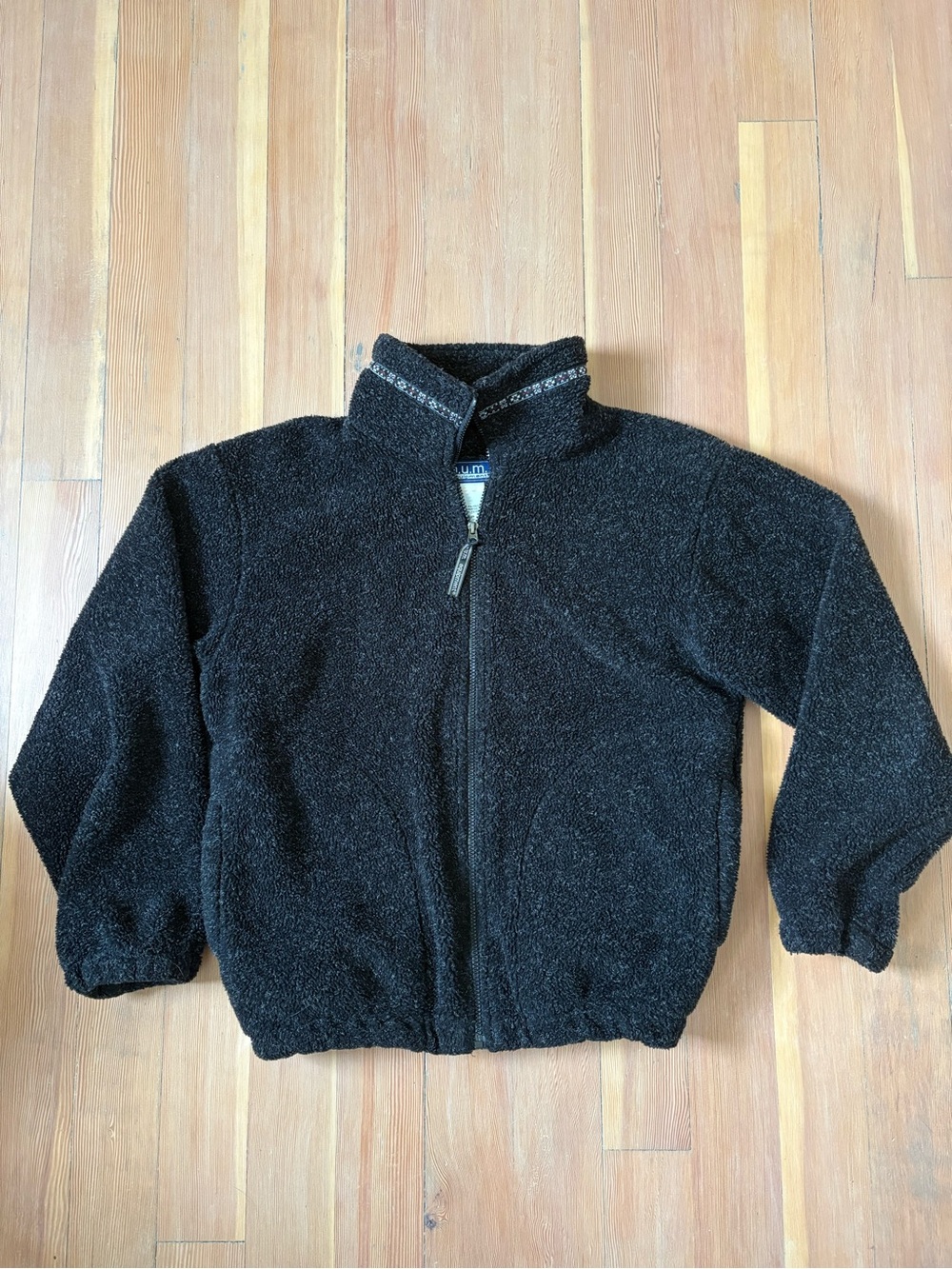 Vtg BUM Equipment Grey Fleece Jacket